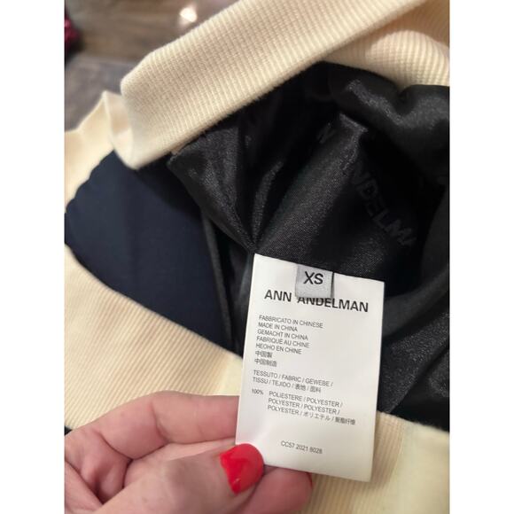 ANN ADDELMAN Blue and Cream Sports Jacket Size XS - Picture 4 of 4